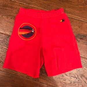 Aviator Nation kids sweatshorts. Red. Size 8. Aspen logo